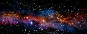 Illustration of a deep space nebula. Star formation.